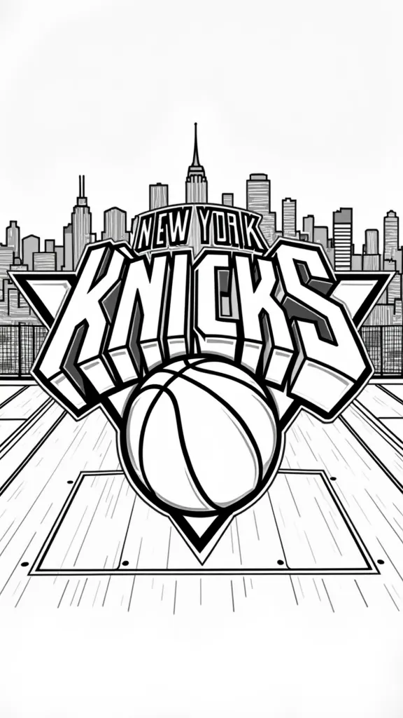 coloriages de Knicks de New York